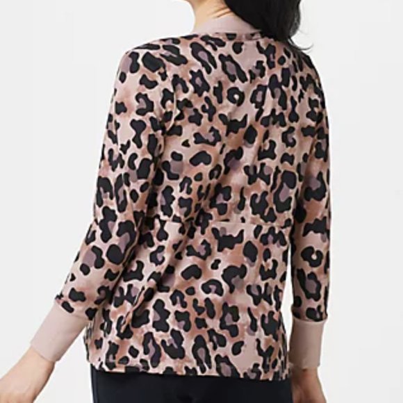 Seed to Style Organic Cotton Open-Front Solid Cardigan  10231 - Picture 2 of 2